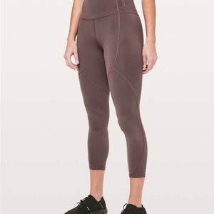 BRAND NEW Lululemon To The Beat Tight 24" *lululemon X SoulCycle Purple Taupe
